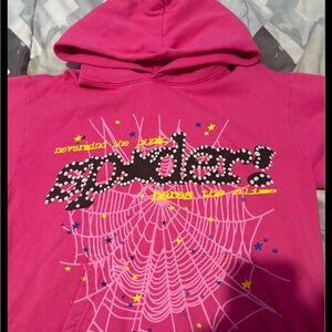 Spider Hoodie Pink